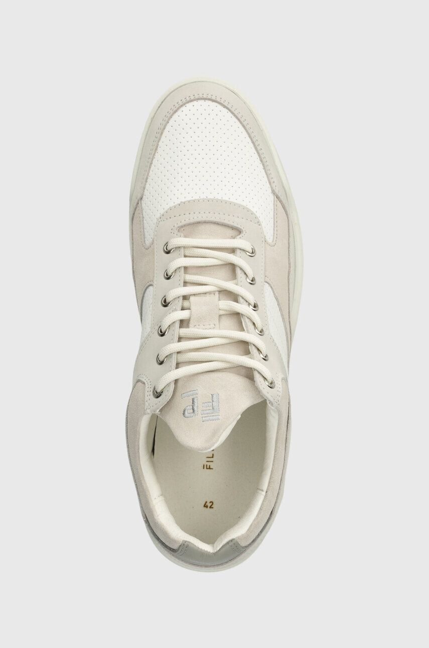 Filling Pieces Kožené tenisky Low Top Panelled šedá farba 10120631855 - Pepit.sk