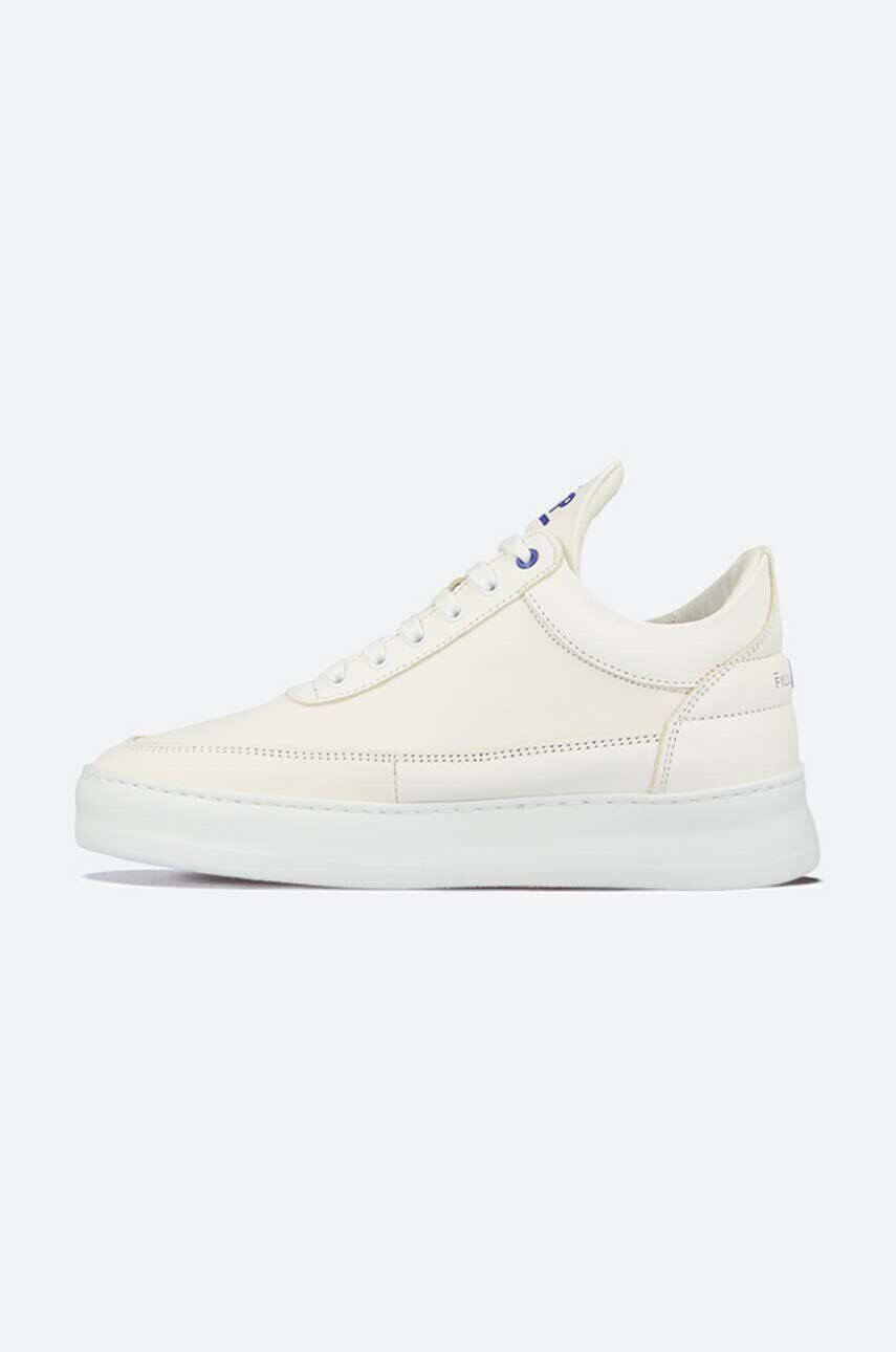 Filling Pieces Kožené tenisky Low Top Plain 683 Organic biela farba 29733222007 - Pepit.sk