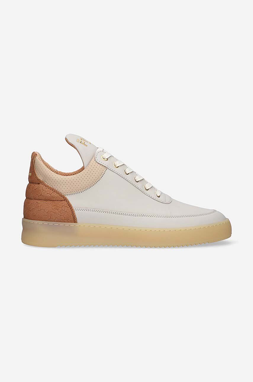 Filling Pieces Kožené tenisky Low Top Ripple Ceres béžová farba 30427261990 - Pepit.sk