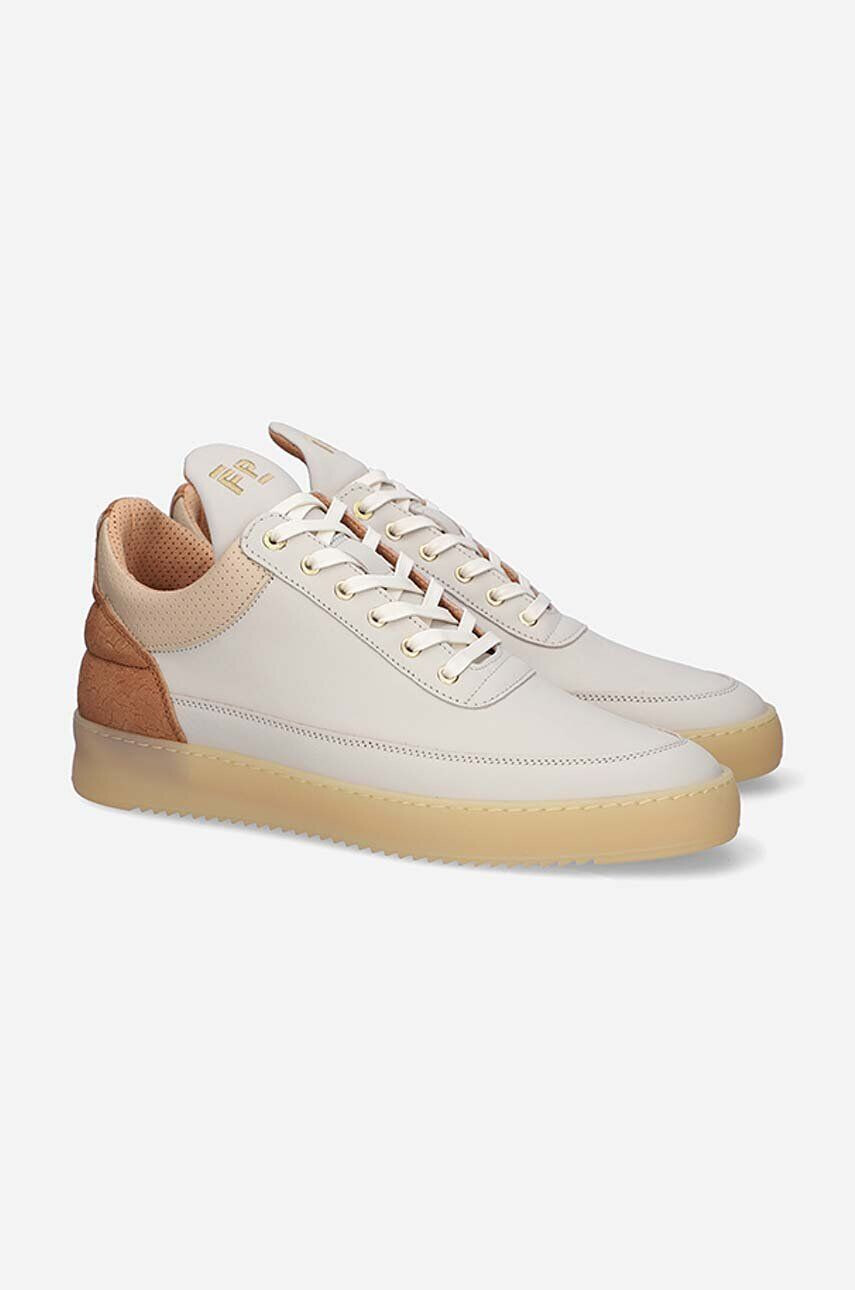 Filling Pieces Kožené tenisky Low Top Ripple Ceres béžová farba 30427261990 - Pepit.sk