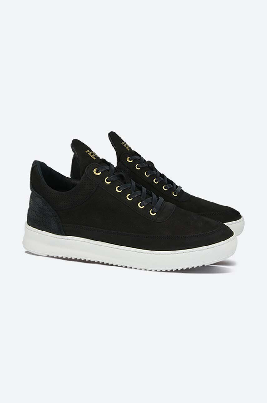 Filling Pieces Kožené tenisky Low Top Ripple Ceres čierna farba 25127261861 - Pepit.sk