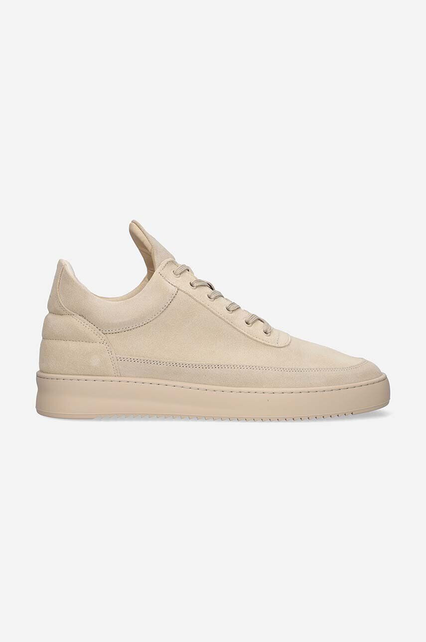 Filling Pieces Kožené tenisky Low Top Suede béžová farba 10122791990 - Pepit.sk