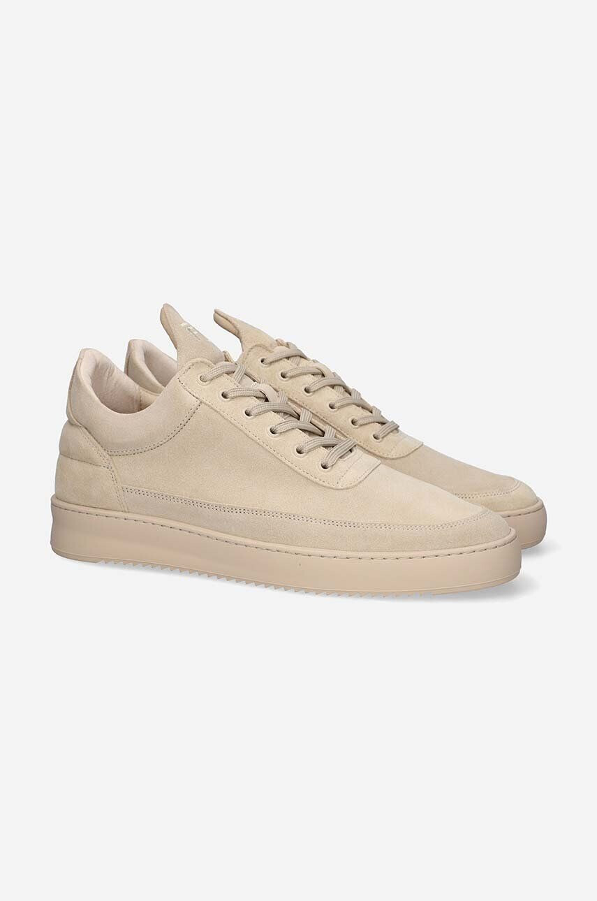 Filling Pieces Kožené tenisky Low Top Suede béžová farba 10122791990 - Pepit.sk