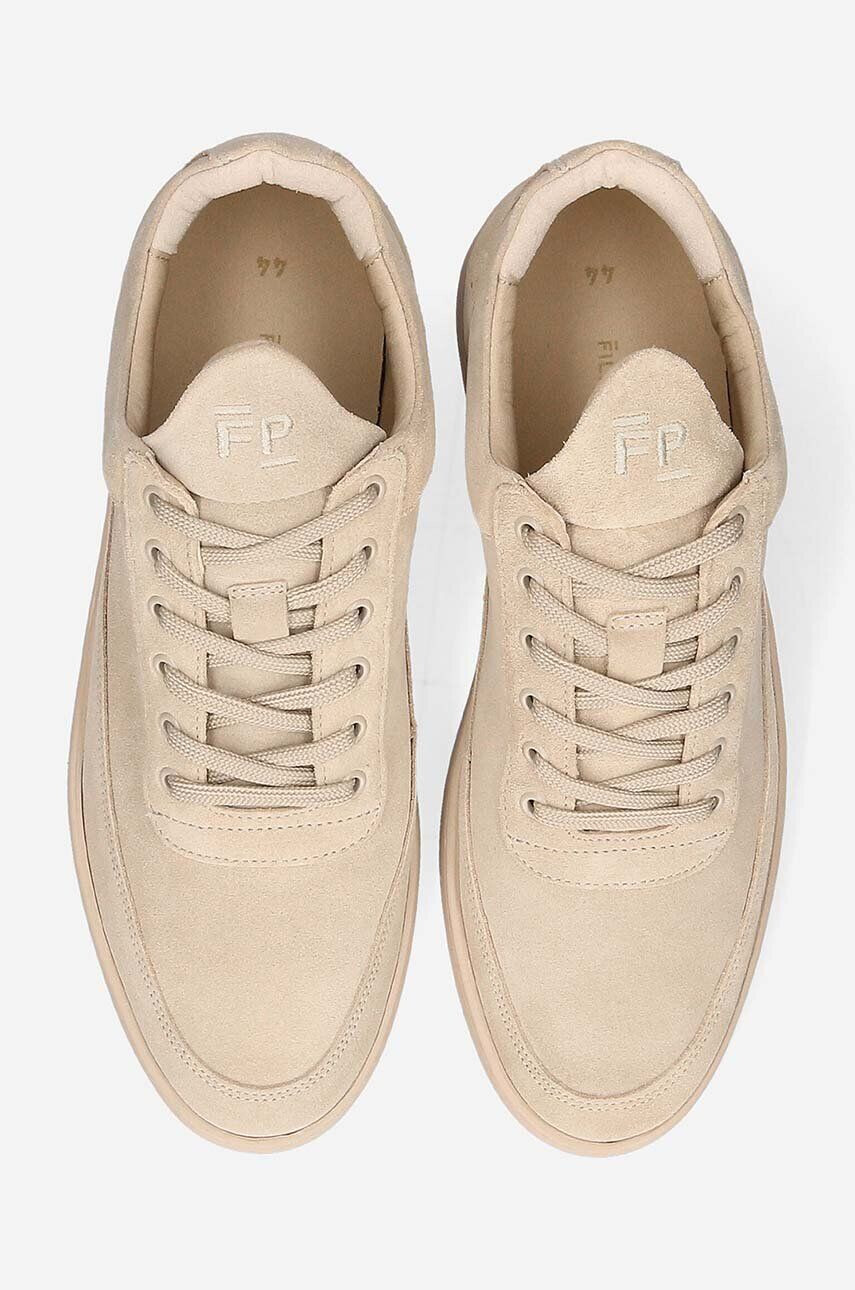 Filling Pieces Kožené tenisky Low Top Suede béžová farba 10122791990 - Pepit.sk