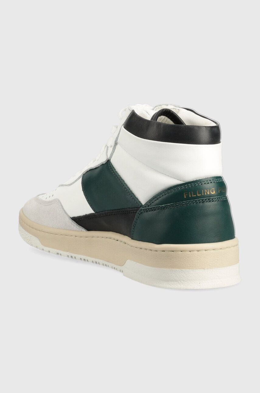 Filling Pieces Kožené tenisky Mid Ace Spin 55333491926-Green zelená farba 55333491926 - Pepit.sk