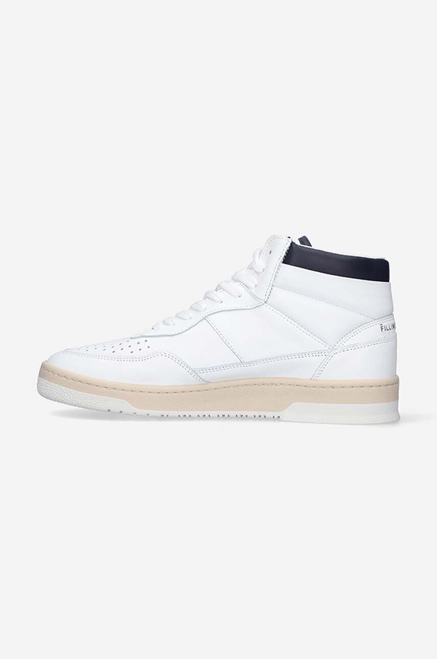 Filling Pieces Kožené tenisky Mid Ace Spin biela farba 55333491901 - Pepit.sk