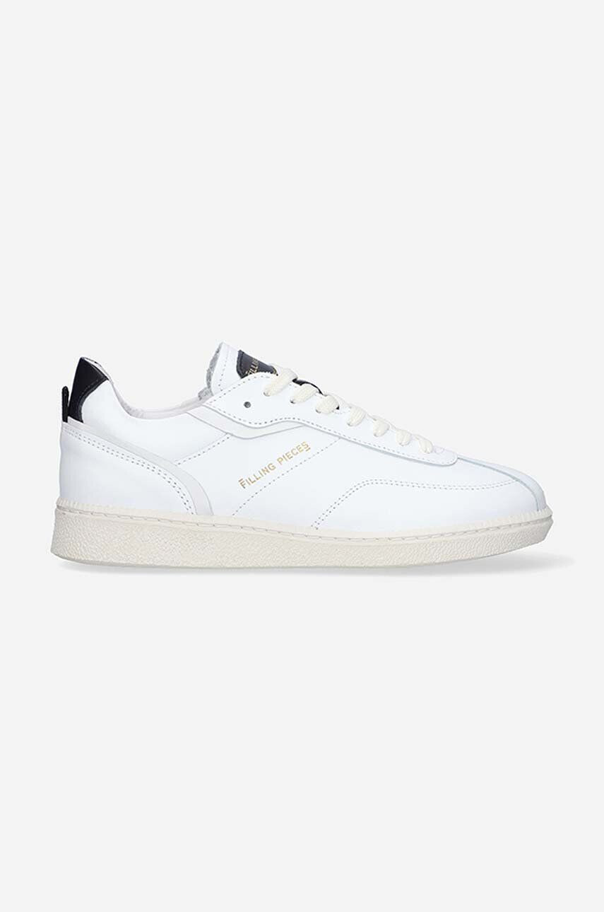 Filling Pieces Kožené tenisky Pitch Classic biela farba 70422201947 - Pepit.sk