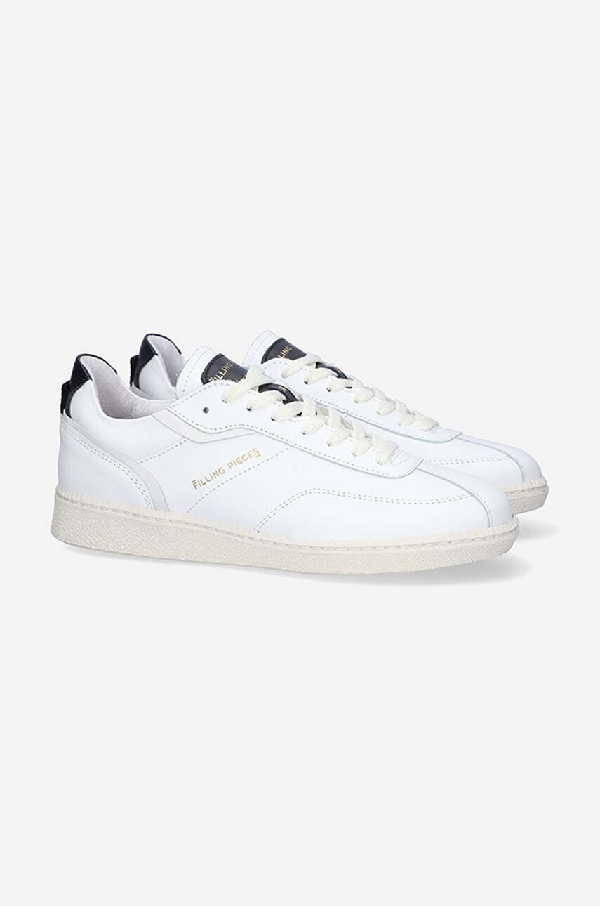 Filling Pieces Kožené tenisky Pitch Classic biela farba 70422201947 - Pepit.sk