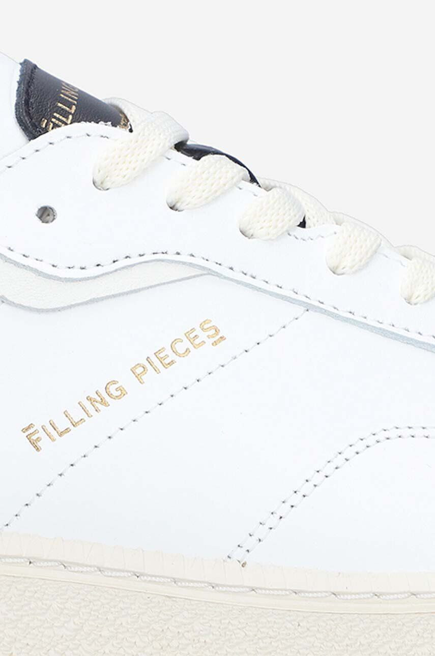 Filling Pieces Kožené tenisky Pitch Classic biela farba 70422201947 - Pepit.sk