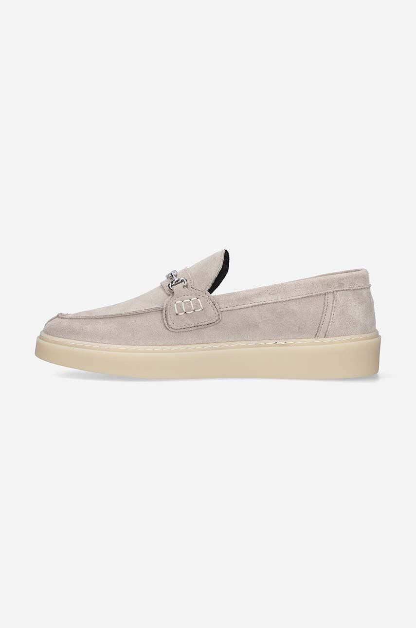 Filling Pieces Semišové mokasíny Core Loafer Suede pánske šedá farba 44229001108 - Pepit.sk