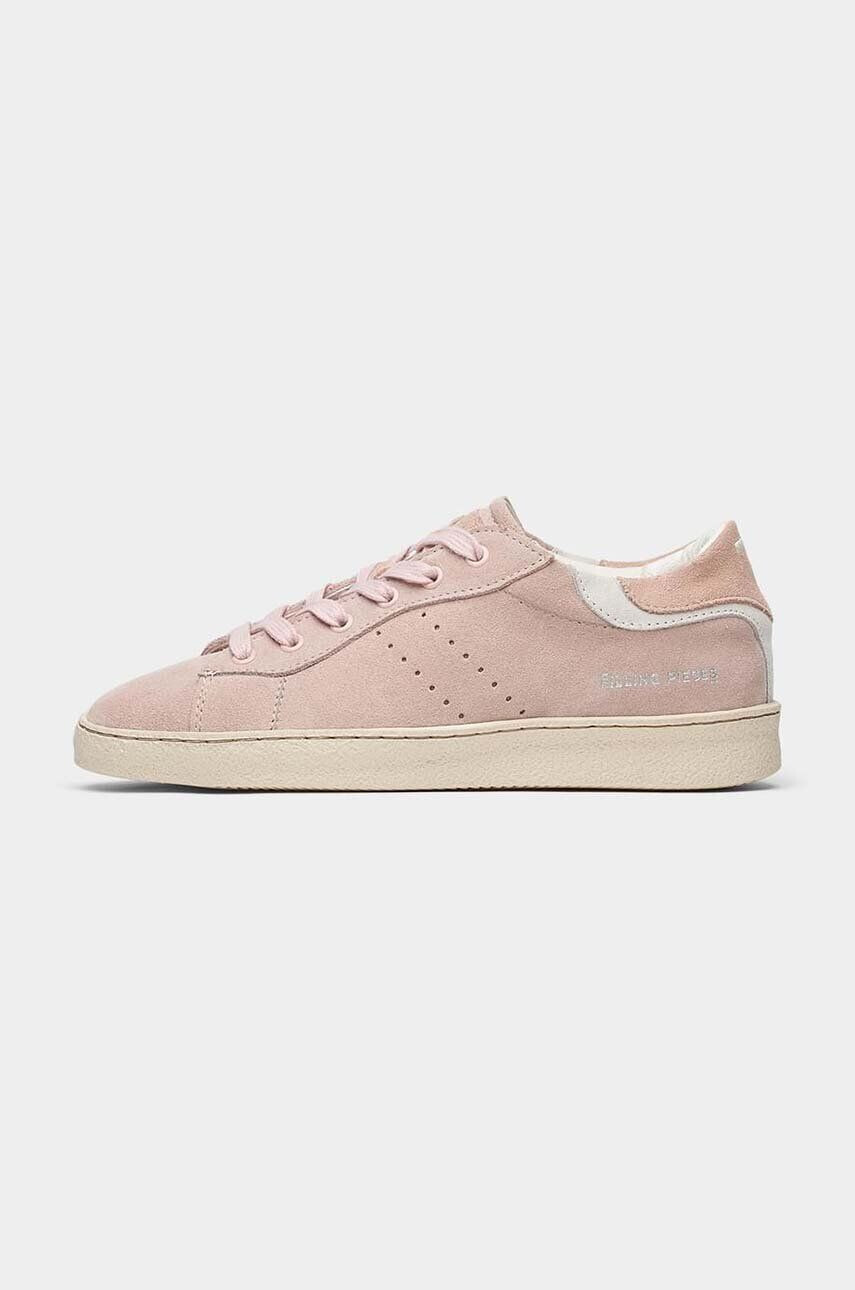 Filling Pieces Semišové tenisky Frame Suede ružová farba 71722791898 - Pepit.sk