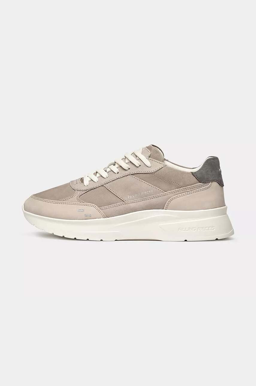 Filling Pieces Semišové tenisky Jet Runner šedá farba 17127361002 - Pepit.sk