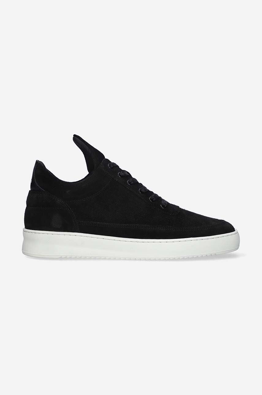 Filling Pieces Semišové tenisky Low Top Perforated čierna farba 10120101861 - Pepit.sk