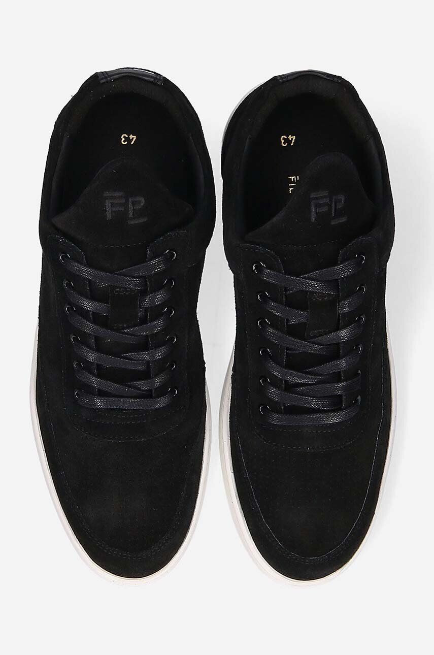 Filling Pieces Semišové tenisky Low Top Perforated čierna farba 10120101861 - Pepit.sk