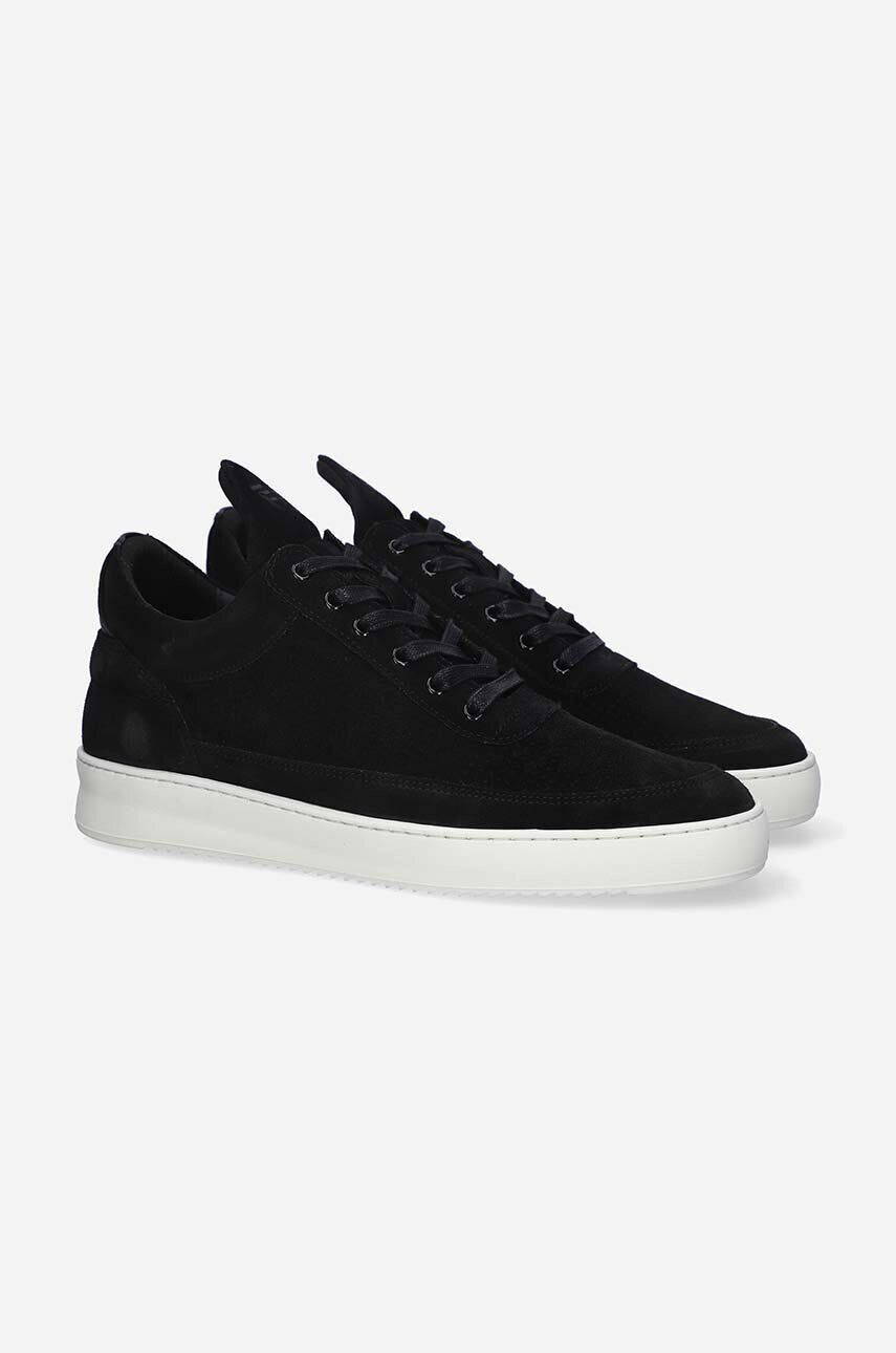 Filling Pieces Semišové tenisky Low Top Perforated čierna farba 10120101861 - Pepit.sk