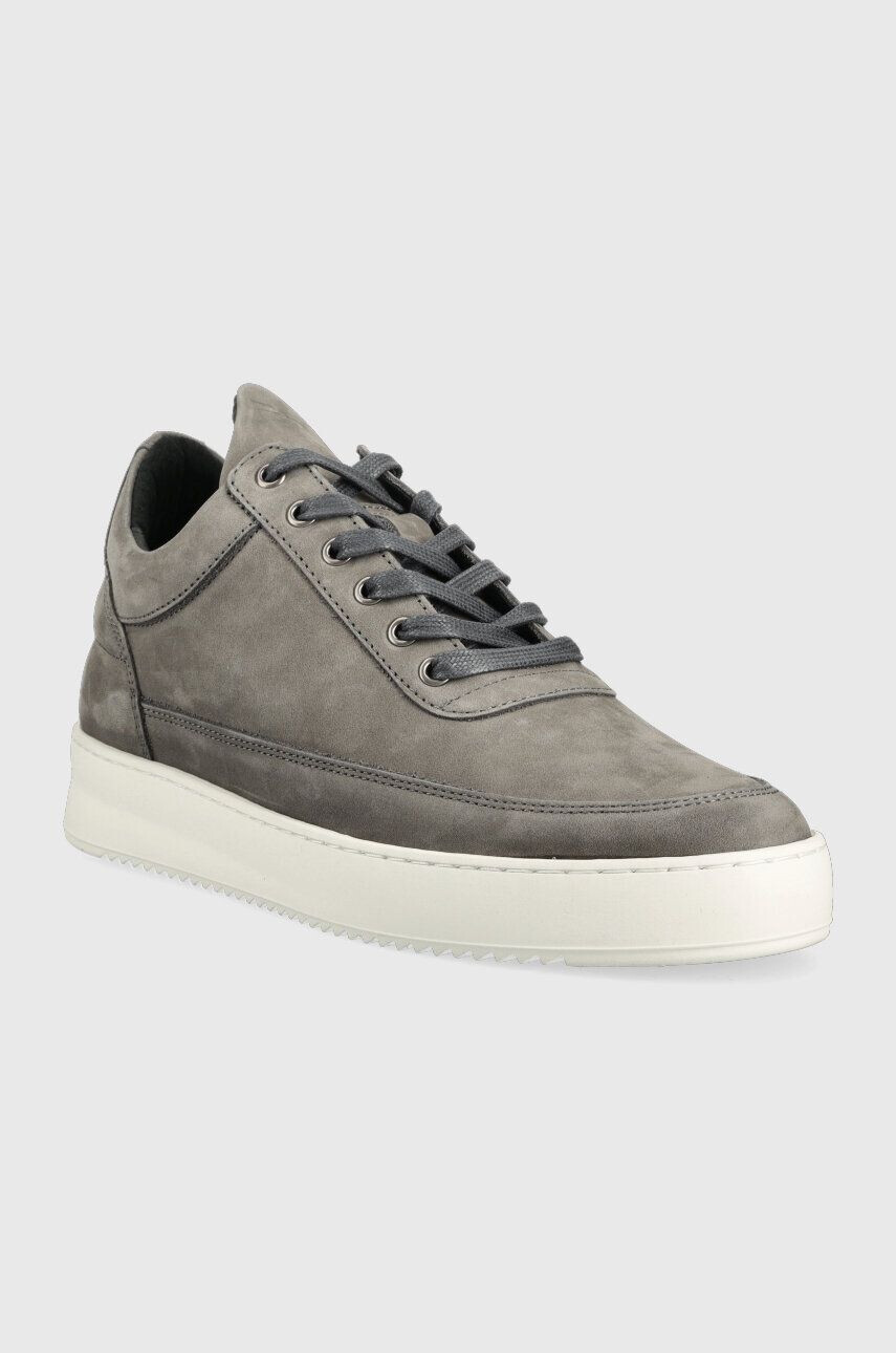 Filling Pieces Semišové tenisky Low Top Ripple Nubuck šedá farba 25122842002.D - Pepit.sk