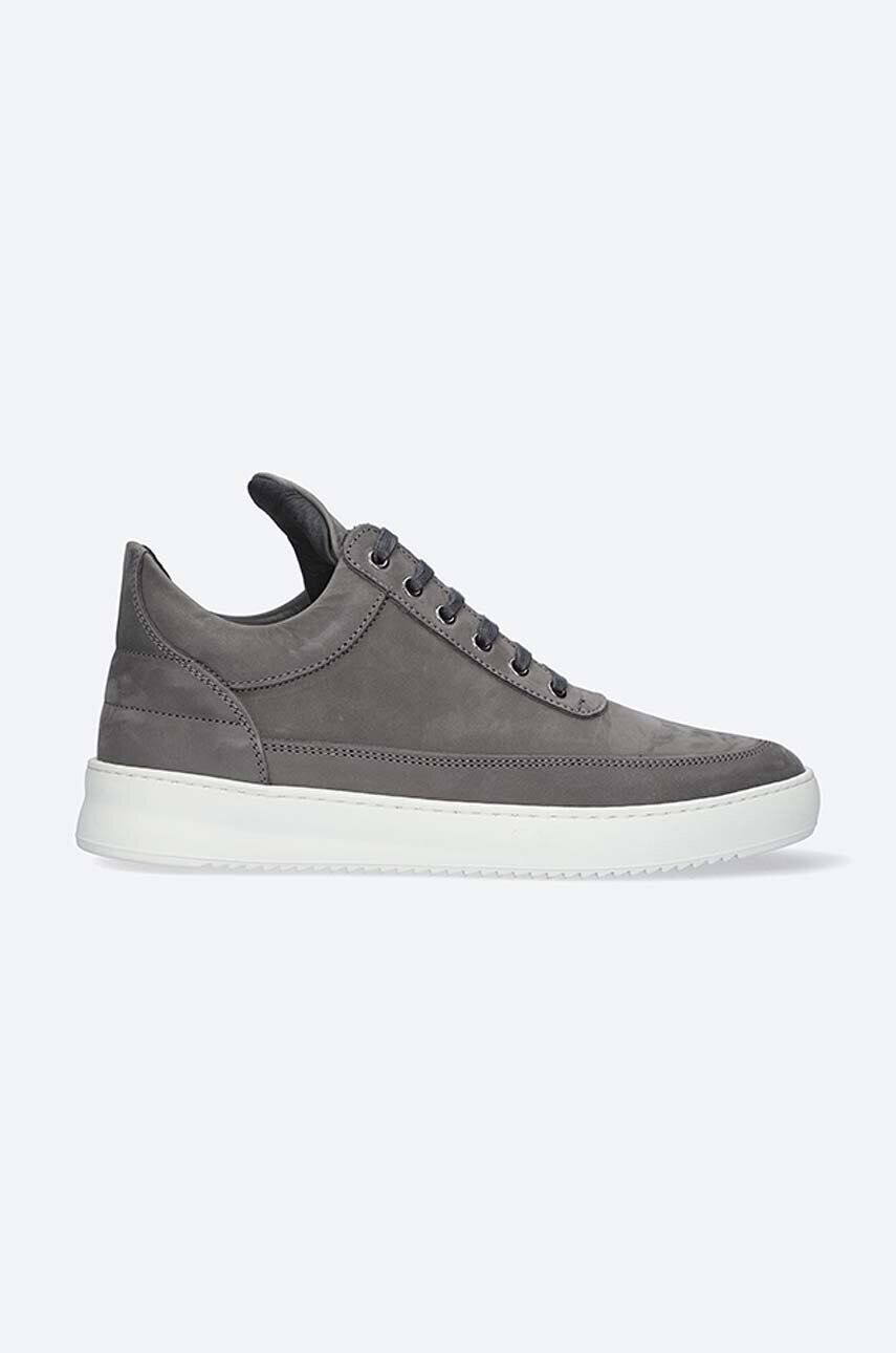 Filling Pieces Semišové tenisky Low Top Ripple Nubuck šedá farba 25122842002 - Pepit.sk