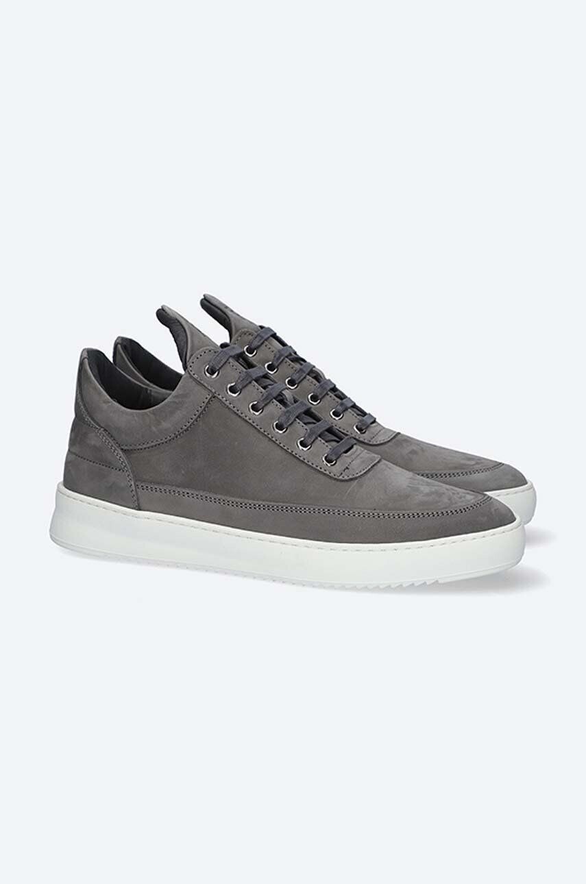 Filling Pieces Semišové tenisky Low Top Ripple Nubuck šedá farba 25122842002 - Pepit.sk