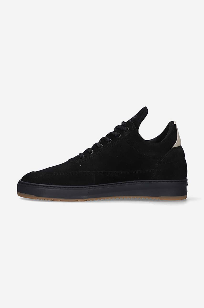 Filling Pieces Semišové tenisky Low Top Ripple Suede čierna farba 25122791861 - Pepit.sk