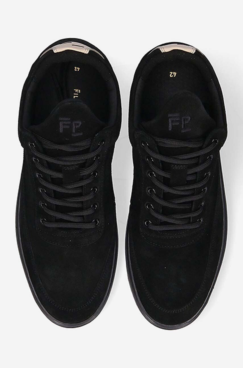 Filling Pieces Semišové tenisky Low Top Ripple Suede čierna farba 25122791861 - Pepit.sk