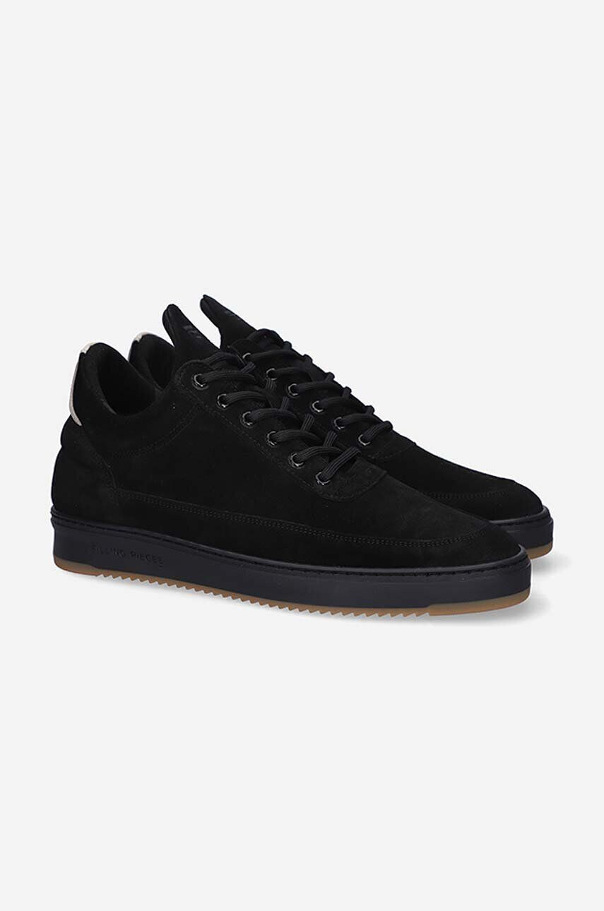 Filling Pieces Semišové tenisky Low Top Ripple Suede čierna farba 25122791861 - Pepit.sk