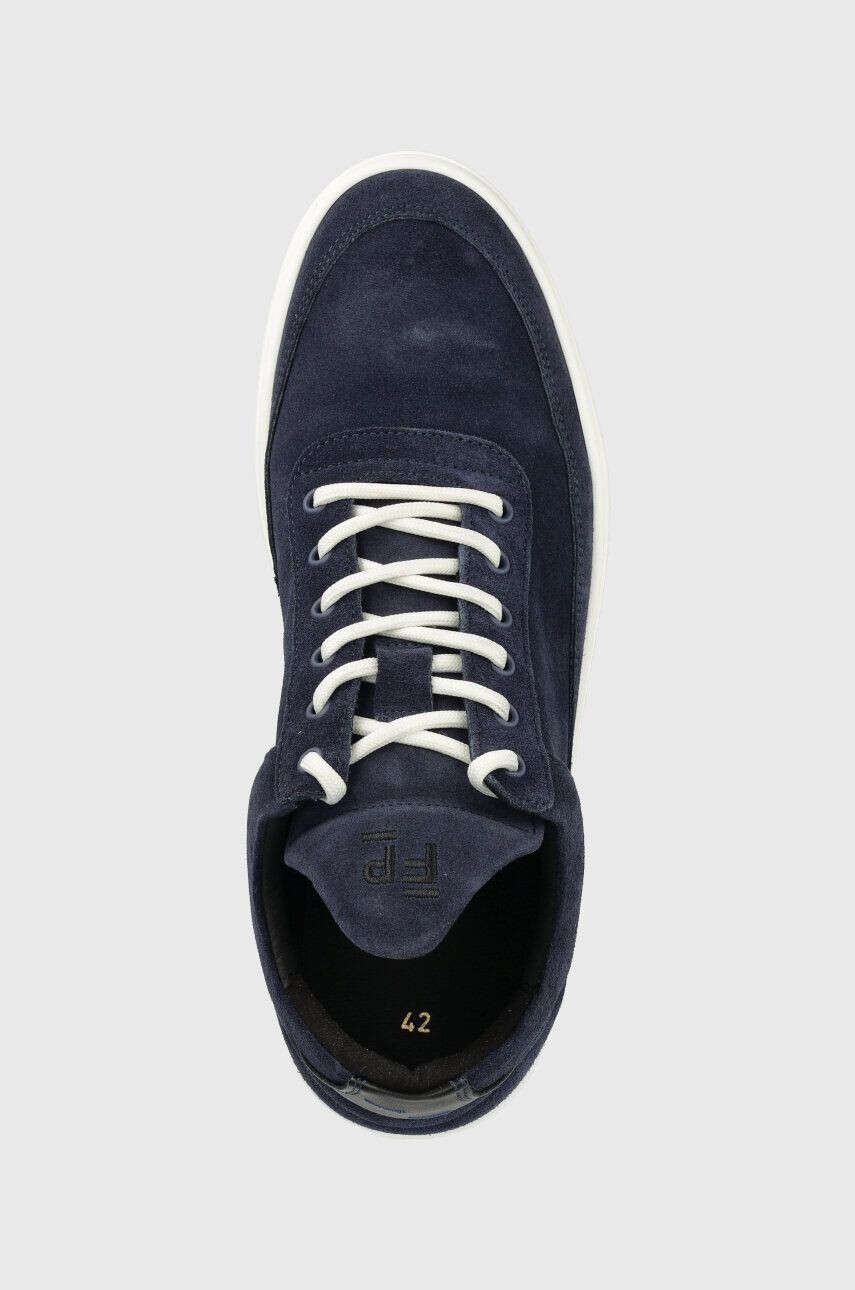 Filling Pieces Semišové tenisky Low Top Suede tmavomodrá farba 10122791916 - Pepit.sk