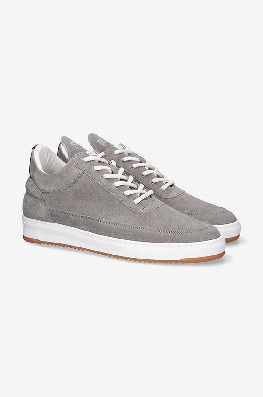 Filling Pieces Semišové tenisky Low Top Suede šedá farba 25122791002 - Pepit.sk