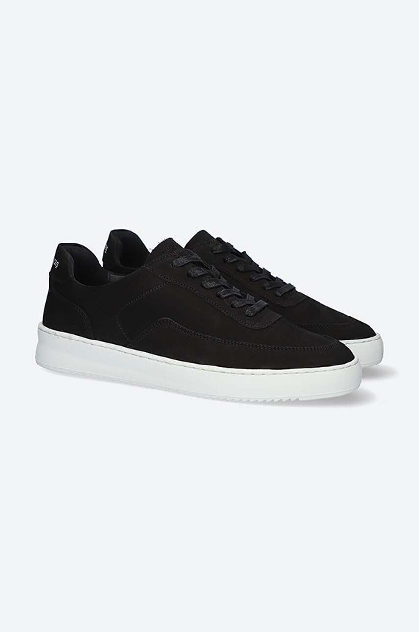 Filling Pieces Semišové tenisky Mondo 2.0 Ripple Nubuck čierna farba 39922841861 - Pepit.sk