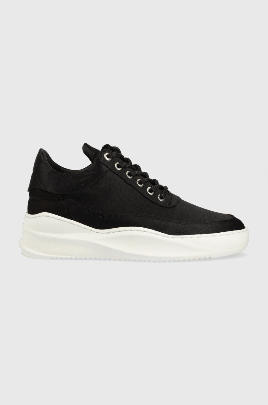 Filling Pieces Tenisky Low Eva Sky Satin čierna farba 51433121861 - Pepit.sk