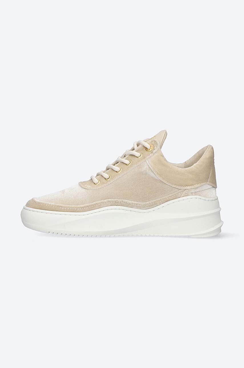 Filling Pieces Tenisky Low Eva Velvet béžová farba 51327611919 - Pepit.sk