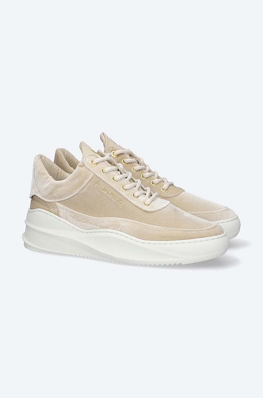 Filling Pieces Tenisky Low Eva Velvet béžová farba 51327611919 - Pepit.sk