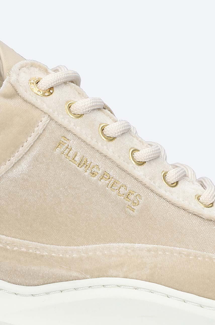 Filling Pieces Tenisky Low Eva Velvet béžová farba 51327611919 - Pepit.sk