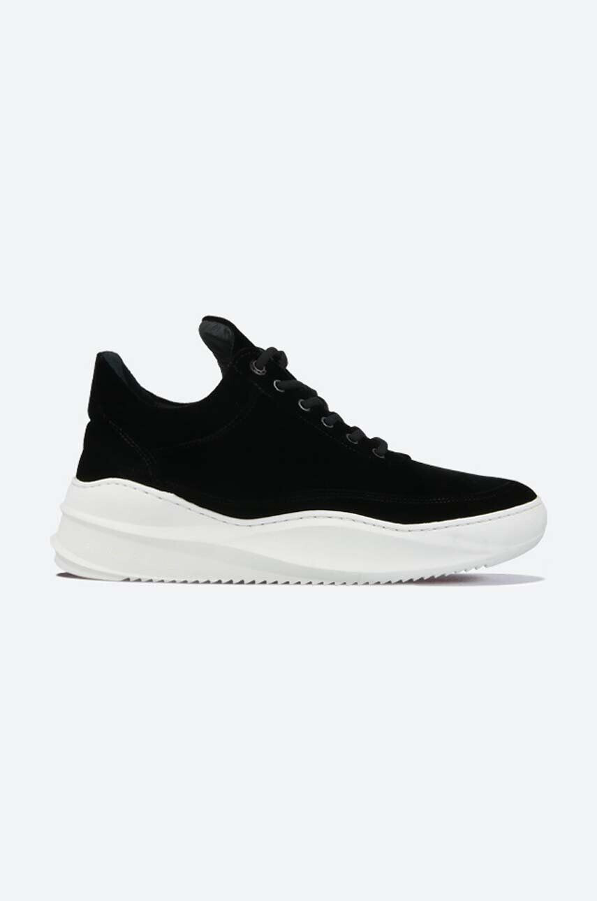 Filling Pieces Tenisky Low Top Sky Velvet čierna farba 25527611861 - Pepit.sk