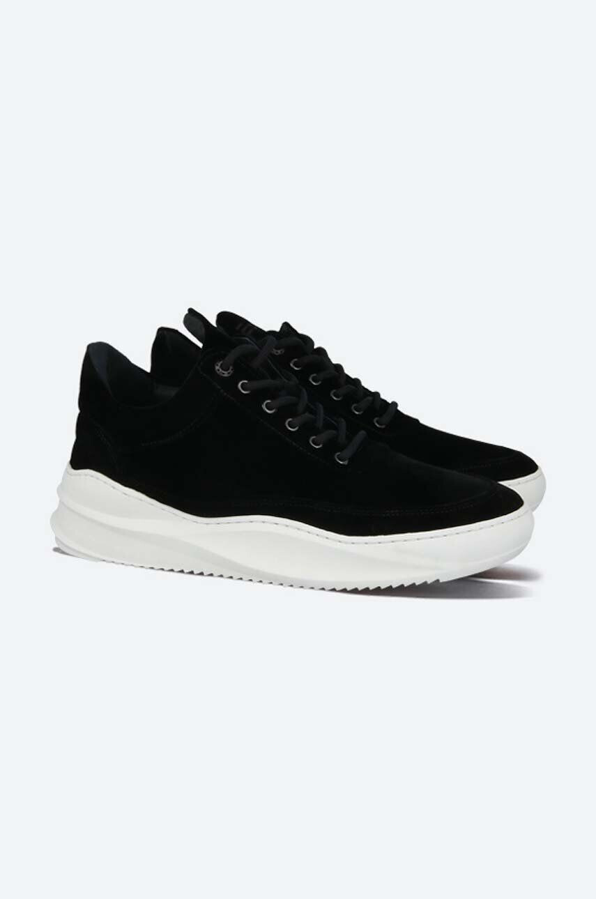 Filling Pieces Tenisky Low Top Sky Velvet čierna farba 25527611861 - Pepit.sk