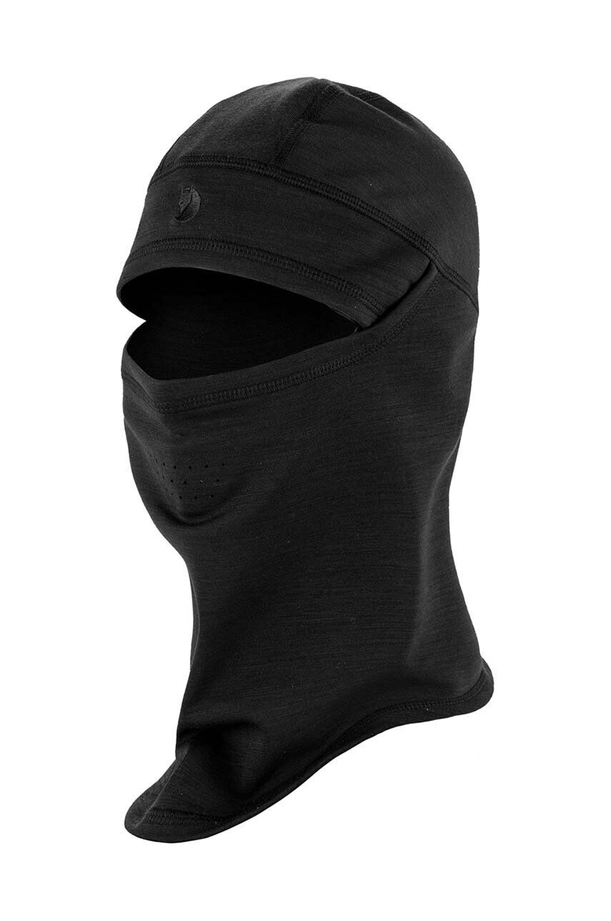 Fjallraven Kukla s prímesou vlny Keb Fleece Balaclava čierna farba F86997.550 - Pepit.sk