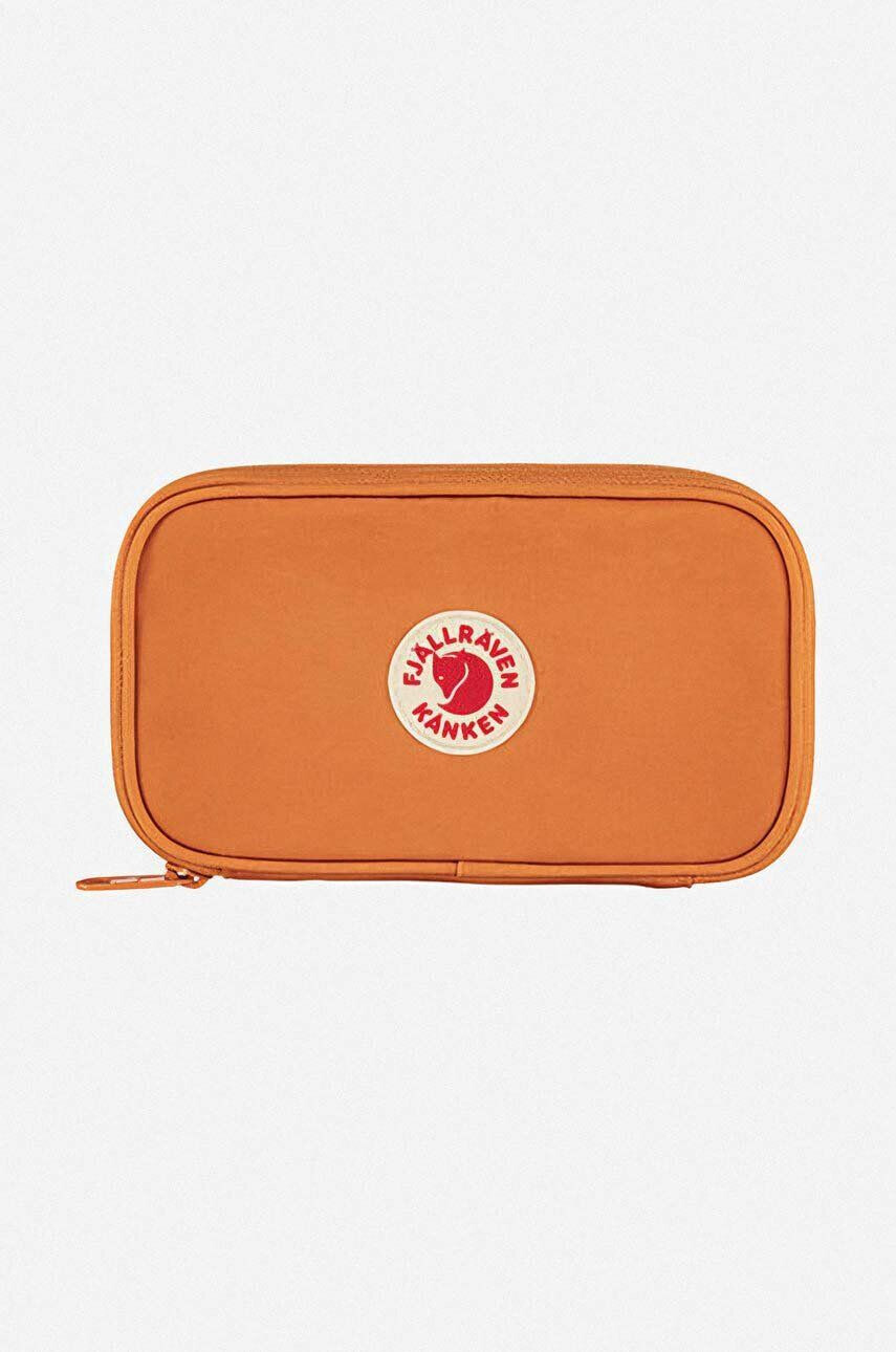 Fjallraven Peňaženka Kanken Travel Wallet F23781.206-206 oranžová farba - Pepit.sk