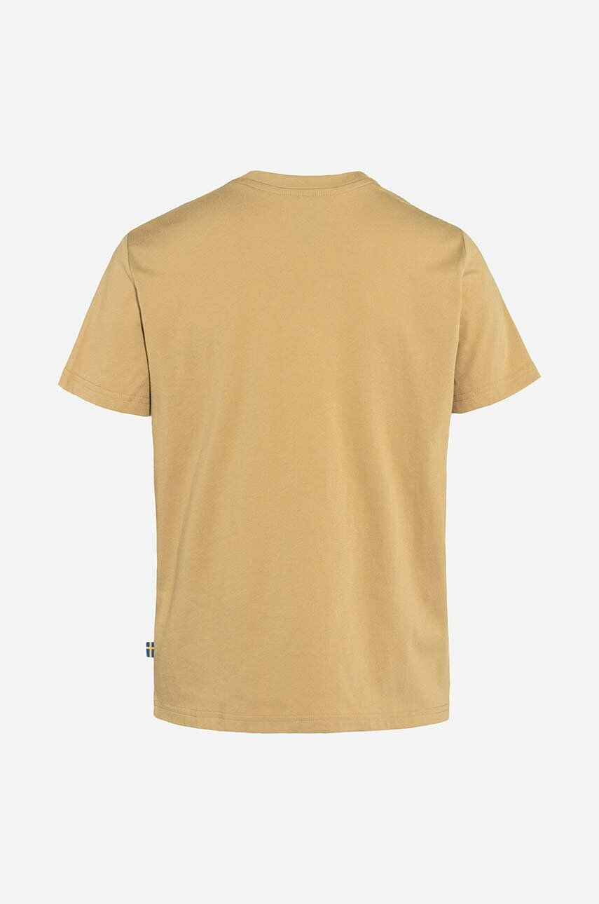 Fjallraven Tričko Fox Boxy Logo Tee F87153.196-196 žltá farba s potlačou - Pepit.sk