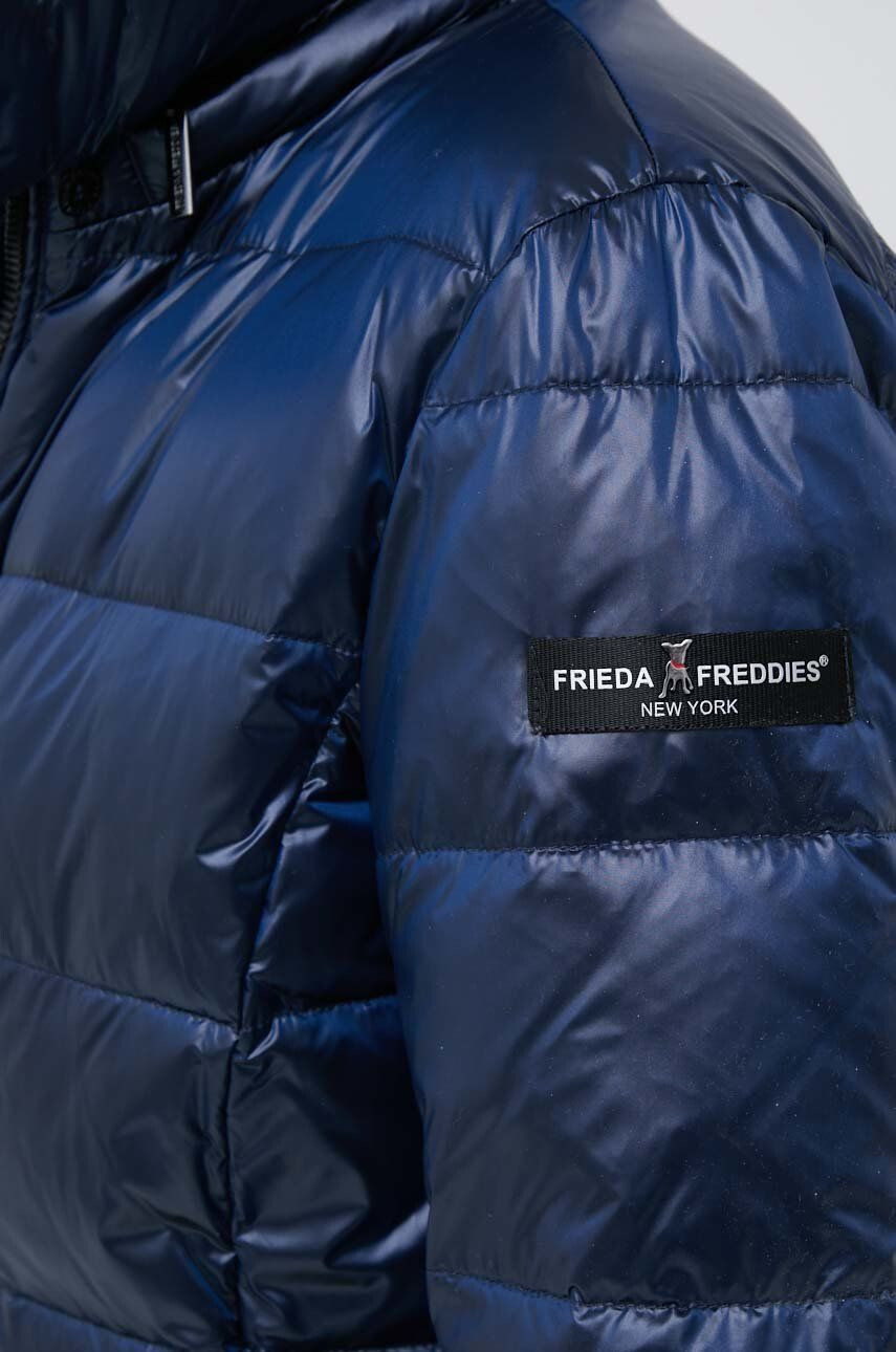 Frieda & Freddies Páperová bunda dámska tmavomodrá farba prechodná - Pepit.sk