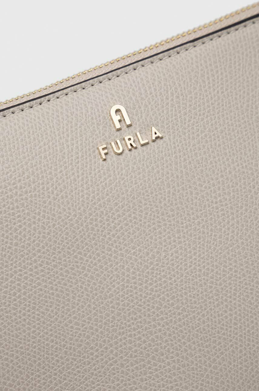 Furla Kožená kabelka Camelia šedá farba - Pepit.sk