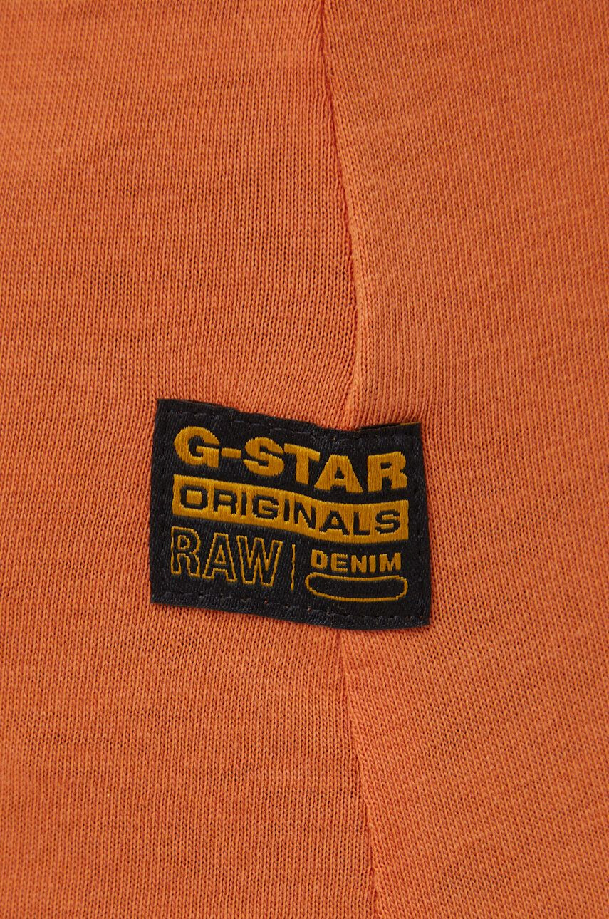 G-Star Raw Bavlnené tričko oranžová farba - Pepit.sk