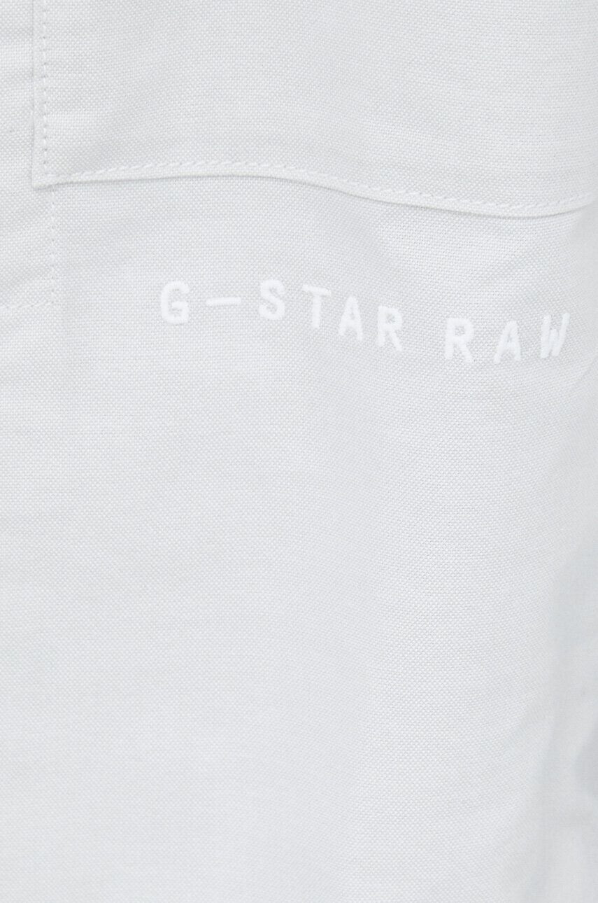 G-Star Raw Bavlnená košeľa pánska šedá farba regular s klasickým golierom - Pepit.sk