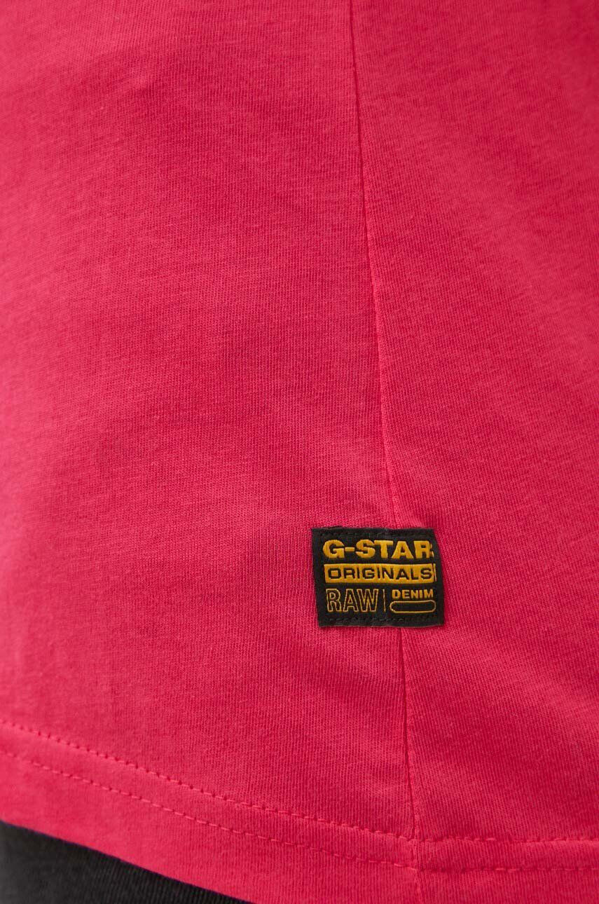 G-Star Raw Bavlnené tričko dámsky ružová farba - Pepit.sk