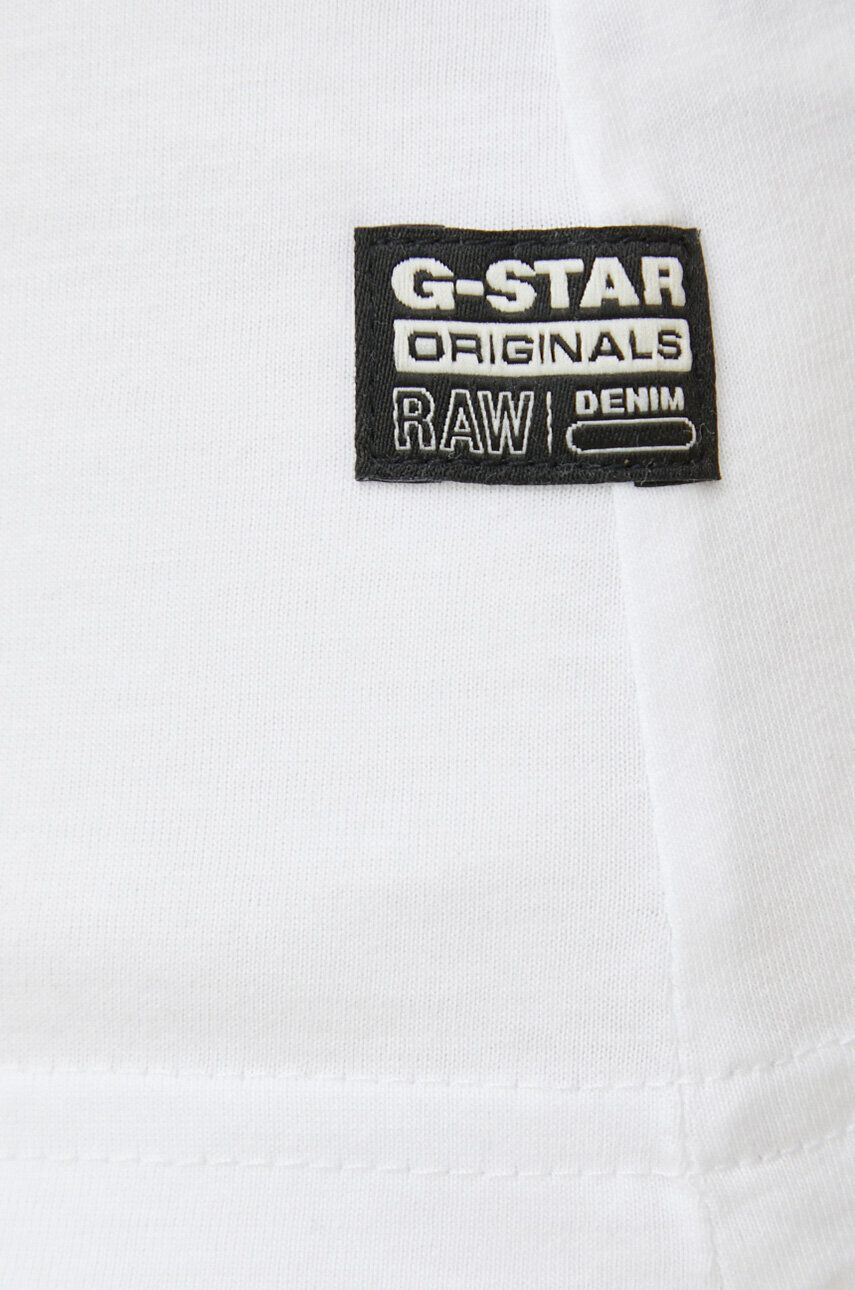 G-Star Raw Bavlnené tričko biela farba - Pepit.sk