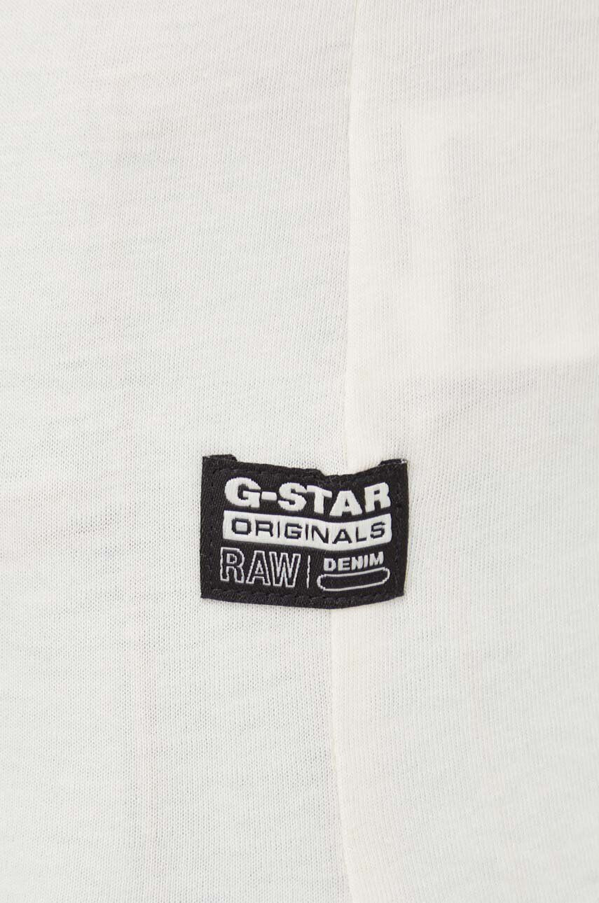 G-Star Raw Bavlnené tričko dámsky béžová farba - Pepit.sk