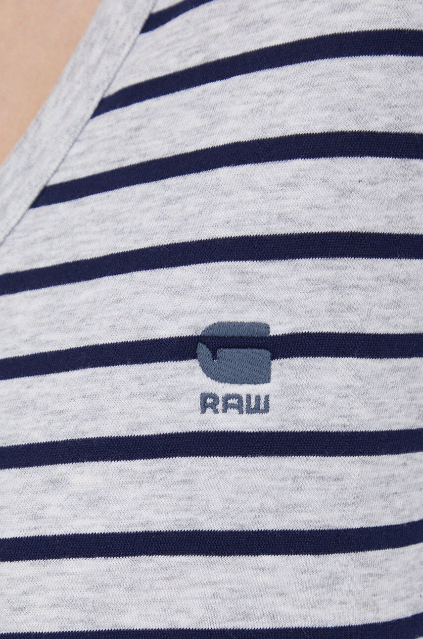 G-Star Raw Bavlnené tričko šedá farba - Pepit.sk