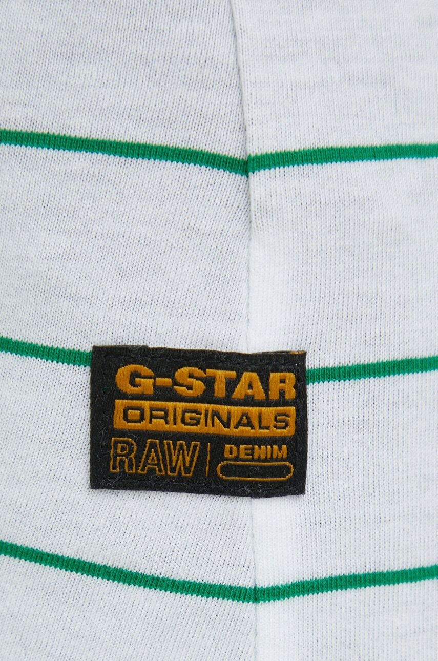 G-Star Raw Bavlnené tričko zelená farba - Pepit.sk