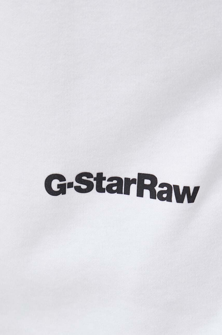 G-Star Raw Bavlnené tričko s dlhým rukávom zelená farba s polorolákom - Pepit.sk