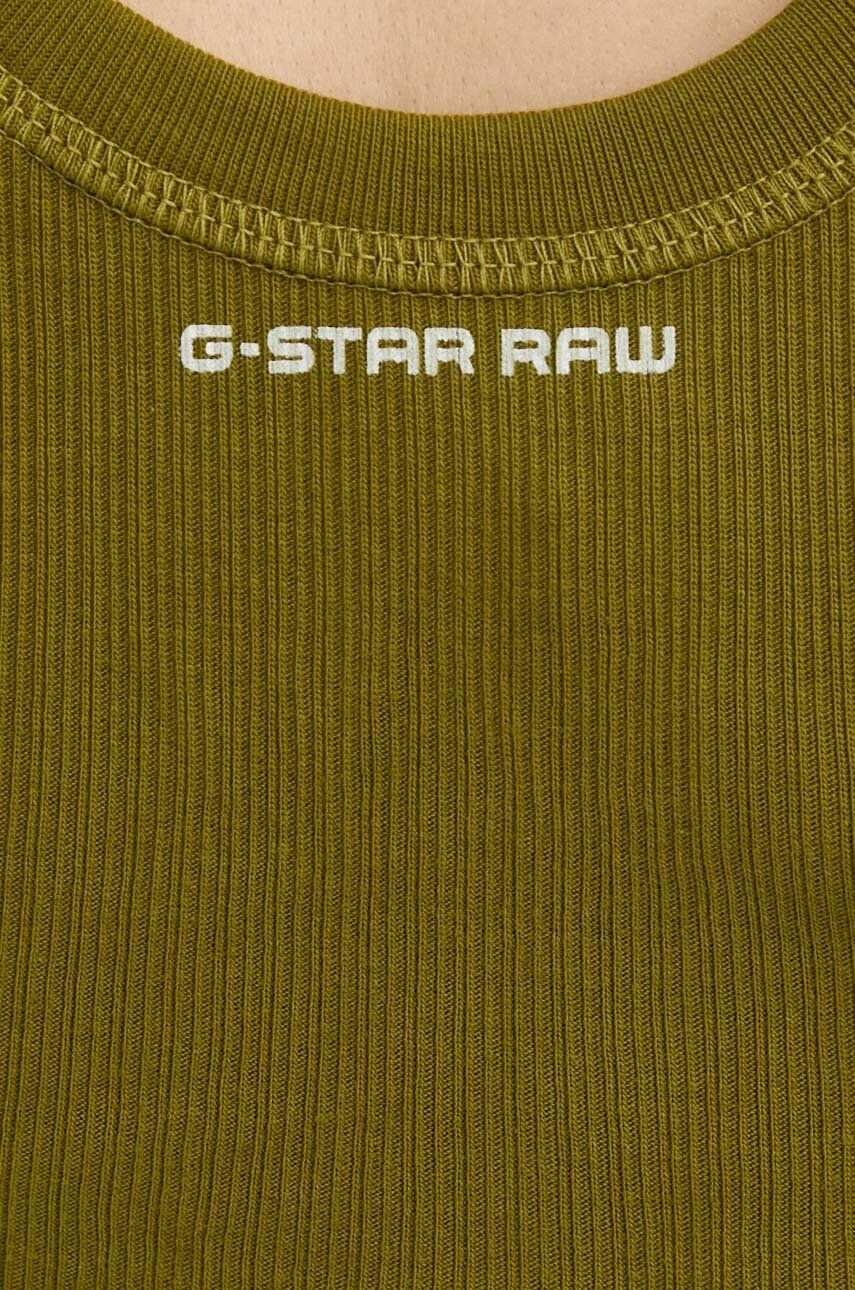 G-Star Raw Bavlnený top x Sofi Tukker zelená farba - Pepit.sk