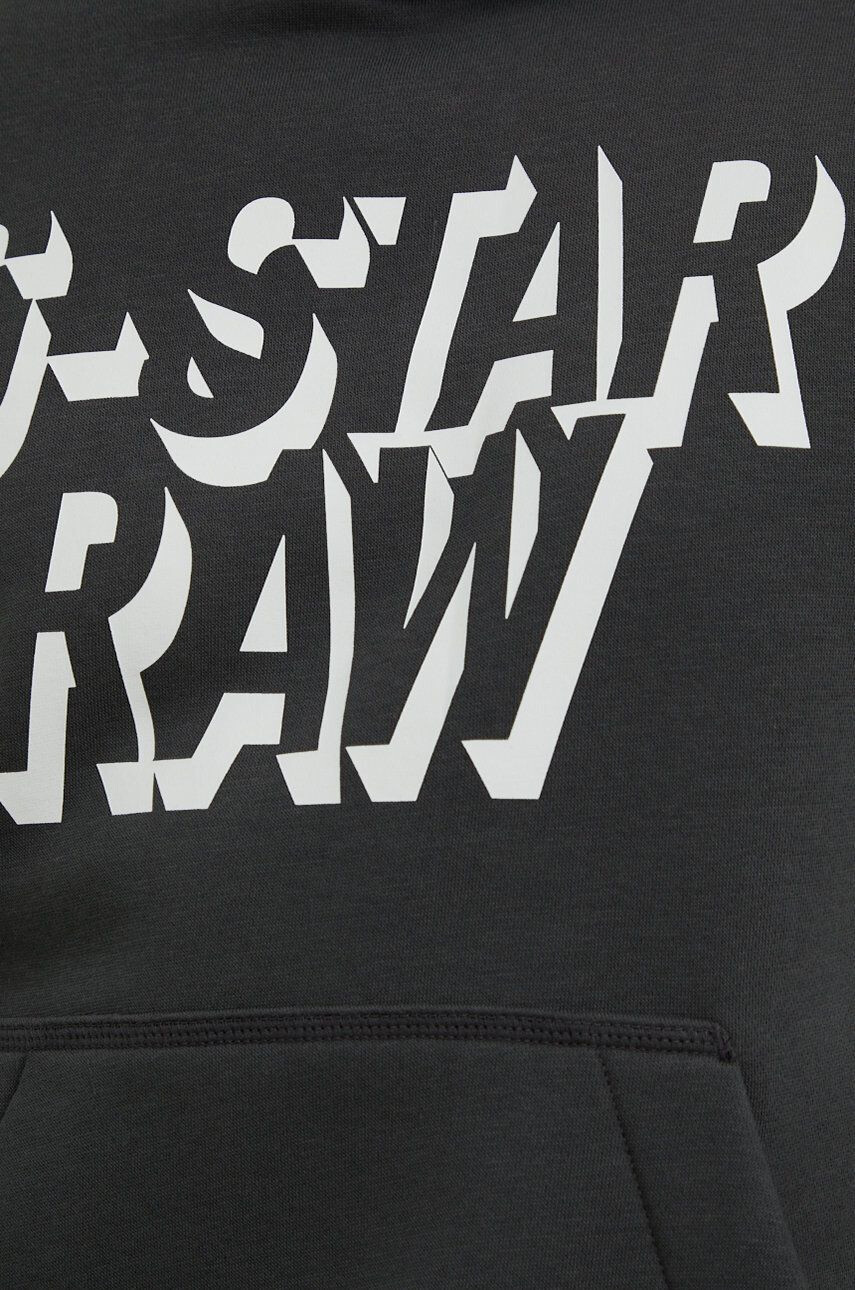 G-Star Raw Mikina dámska hnedá farba s potlačou - Pepit.sk