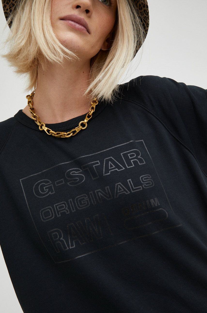 G-Star Raw Mikina dámska fialová farba jednofarebná - Pepit.sk